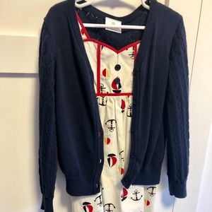 Cute Hanna Anderson sundress & matching sweater